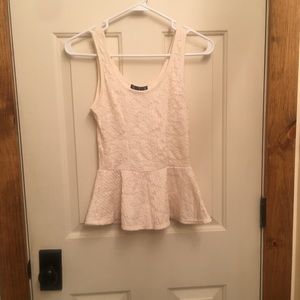 Lace 5.7.9 peplum tank top